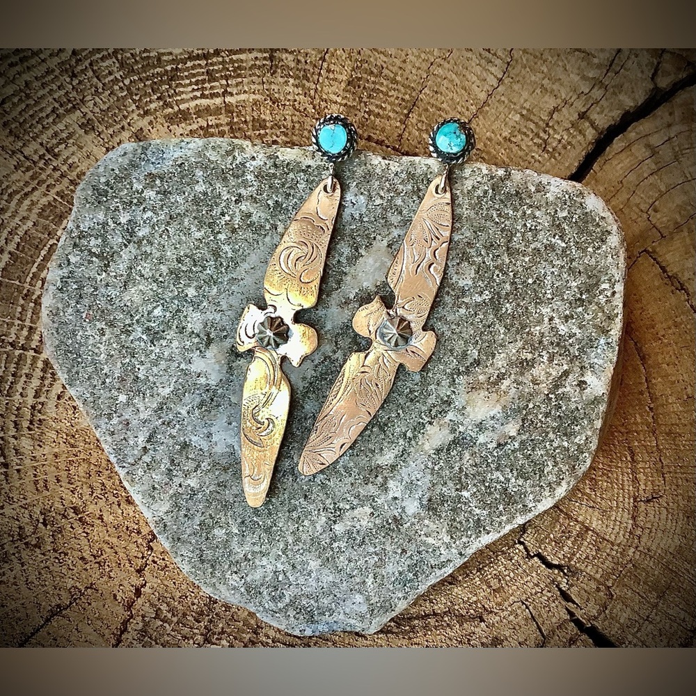 Earrings, thunderbird